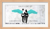 Angels Like Us (Aqua) Fine Art Print