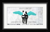 Angels Like Us (Aqua) Fine Art Print