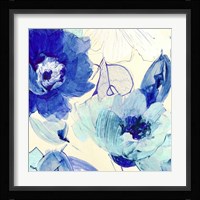 Toile Fleurs II Framed Print