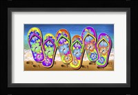 Tropical Flip Flops Fine Art Print