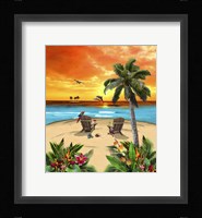Tropical Island Sunset Fine Art Print