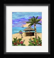 Tropical Island Tiki Hut Fine Art Print