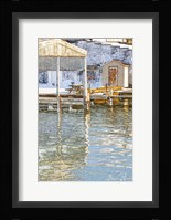 Docks In The Winter Fine Art Print