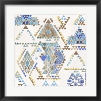 Blue Aztec Fine Art Print