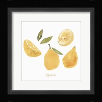 Fresh Lemons Framed Print