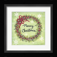 Merry Christmas Wreath Fine Art Print