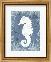 White Seahorse Fine Art Print