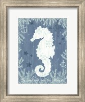 White Seahorse Fine Art Print