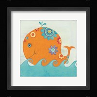 Happy Floral Whale Fine Art Print
