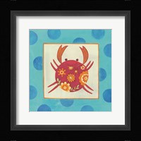 Happy Floral Crab Fine Art Print