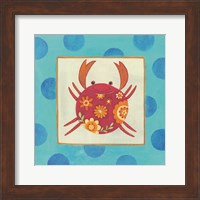 Happy Floral Crab Fine Art Print