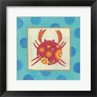 Happy Floral Crab Fine Art Print