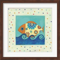 Happy Floral Fish Fine Art Print