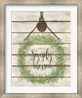Simply Blessed Wreath Fine Art Print