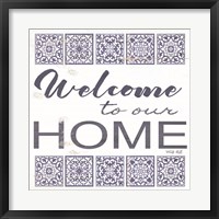 Welcome to Our Home Tile Fine Art Print