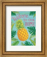 Tropical Leaves & Pineapple Fine Art Print