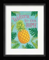 Tropical Leaves & Pineapple Fine Art Print