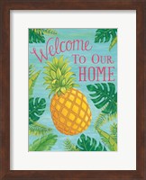 Tropical Leaves & Pineapple Fine Art Print