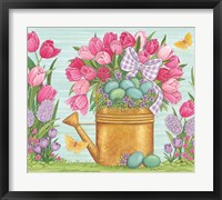 Tulips and Blue Eggs Fine Art Print