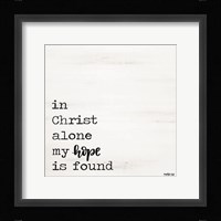 In Christ Alone Fine Art Print