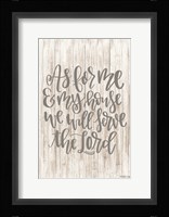 As For Me Fine Art Print