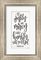 Act Justly Fine Art Print