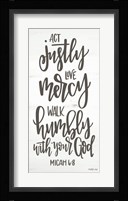 Act Justly Fine Art Print