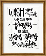 Jesus & Germs Fine Art Print