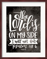 The Lord is On My Side Fine Art Print