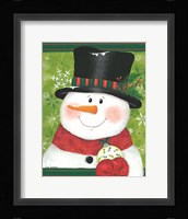 Snowman with Bulb Fine Art Print
