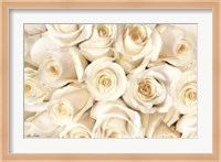 Top View - White Roses Fine Art Print
