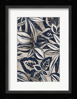 Blue Foliage II Framed Print