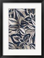 Blue Foliage II Framed Print