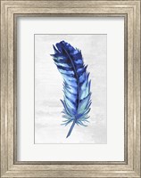 Indigo Feather I Fine Art Print
