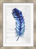 Indigo Feather I Fine Art Print