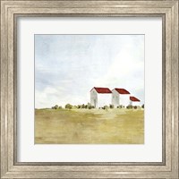 Red Farm House II Fine Art Print