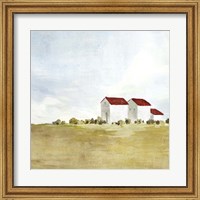 Red Farm House II Fine Art Print