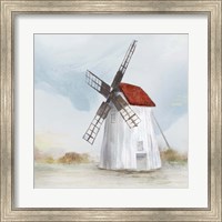 Red Windmill II Fine Art Print