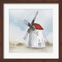 Red Windmill II Fine Art Print