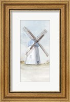 Blue Windmill I Fine Art Print