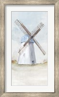 Blue Windmill I Fine Art Print