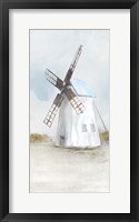 Blue Windmill II Framed Print