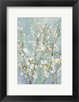 Teal Almond Blossoms Fine Art Print