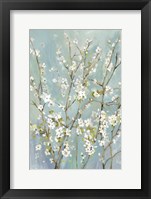 Teal Almond Blossoms Fine Art Print