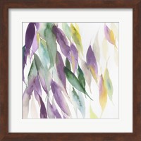 Fallen Colorful Leaves I Violet Version Fine Art Print