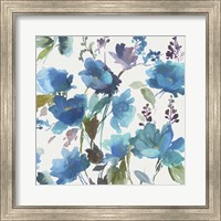 Blue Flower Garden I Fine Art Print