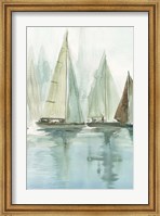 Blue Sailboats II Fine Art Print