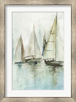 Blue Sailboats III Fine Art Print