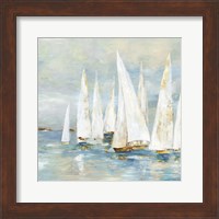 White Sailboats Fine Art Print