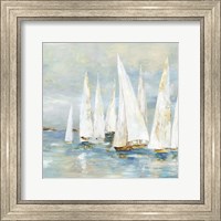 White Sailboats Fine Art Print